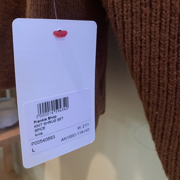 NWT the Frankie shop knit tank and shrug set - Picture 10 of 10